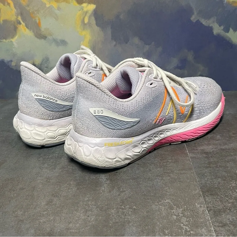 New Balance Fresh Foam 880 V12 Gray/Pink /White Women's Sneakers Sz 9.5B - Image 7