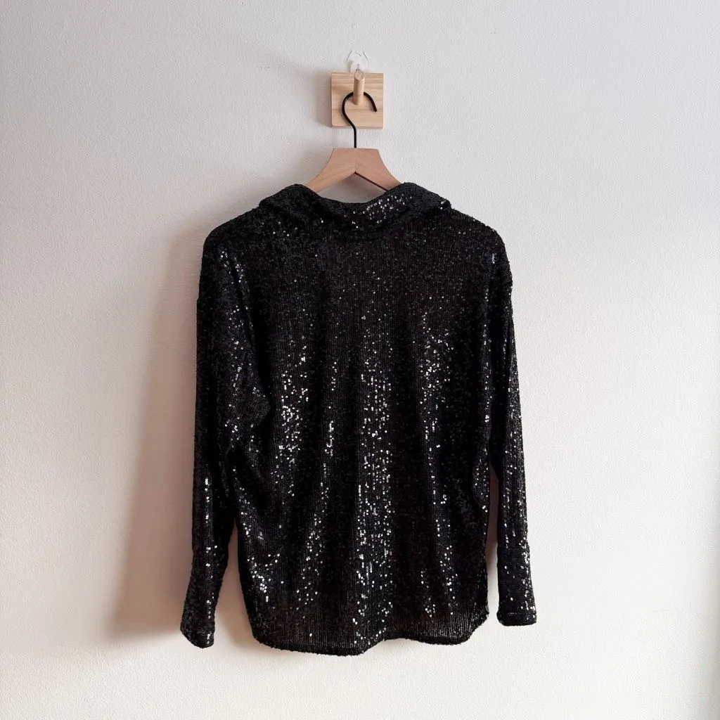 Abercrombie and Fitch Sequin Button Down Top Size XS - Image 6
