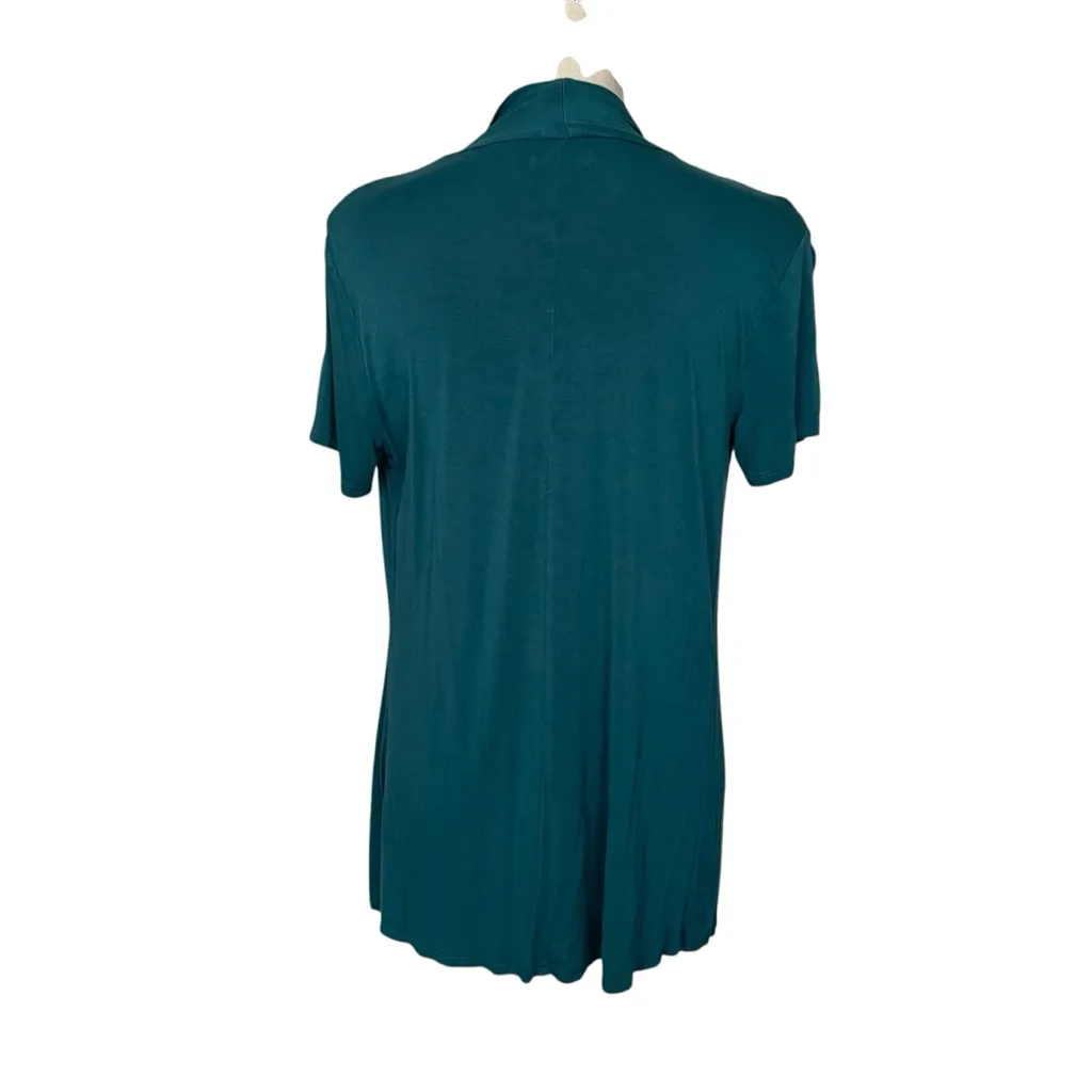 Maurices Teal Short Sleeves Open Front Cardigan Women’s Size XS - Image 5