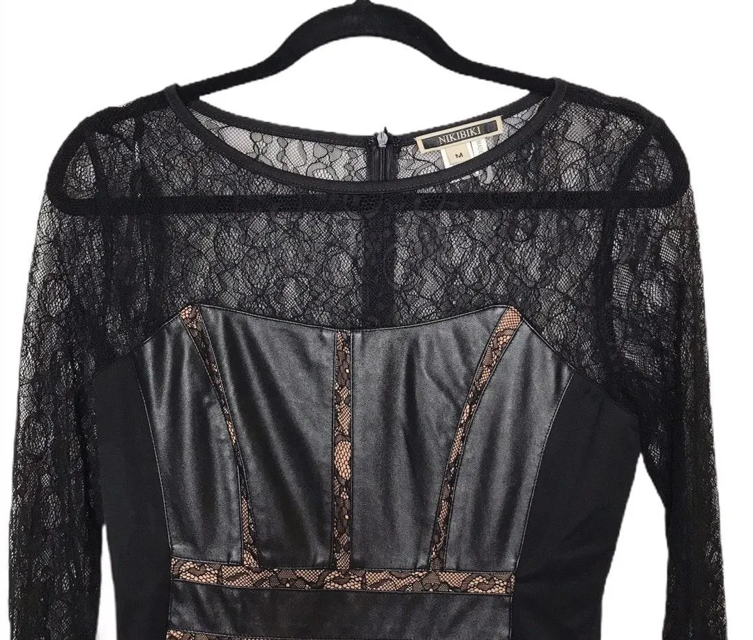 -Faux Leather Dress-NWOT-Med. - Image 6