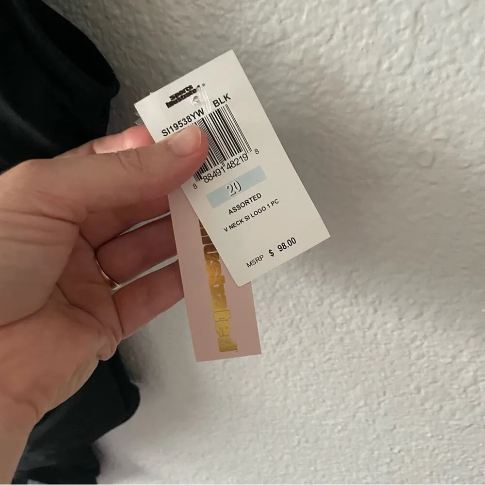 Sports Illustrated Black Low Back Plus Size Swimsuit One Piece NWT - Image 3