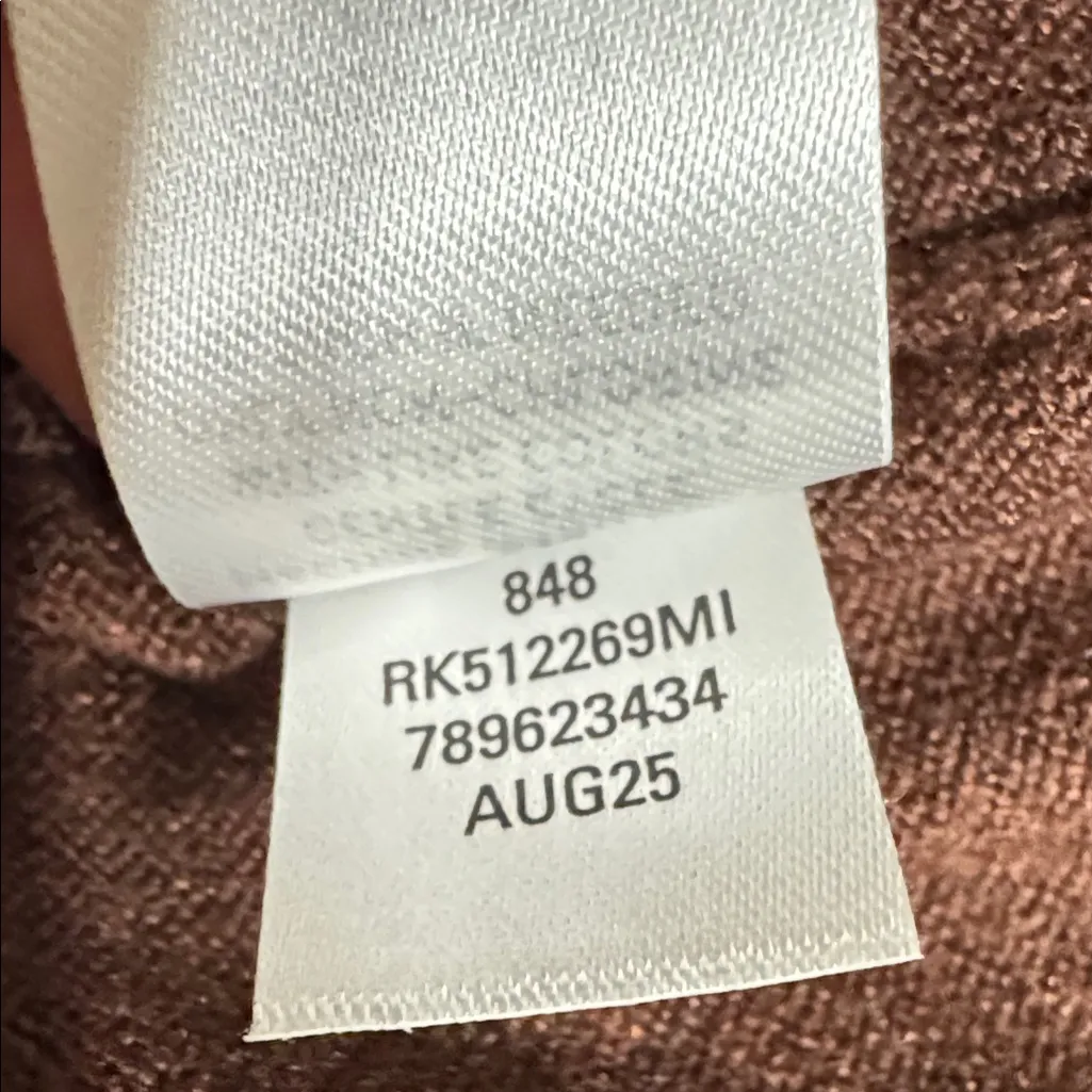 Classic V-Neck Sweater in Rich Brown - Image 5