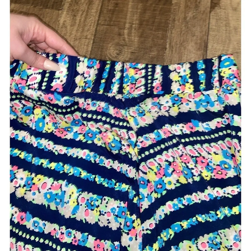 Karlie Floral Neon Shorts colorful boho casual elastic boho floral summer - Image 5