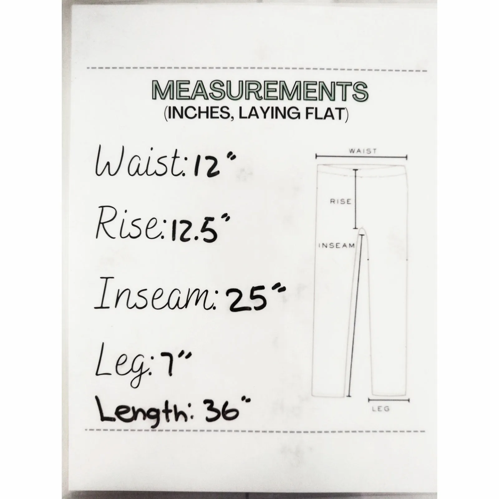 Zara White & Green Geometric Embroidered Linen Pants Small Coastal Bohemian - Image 12