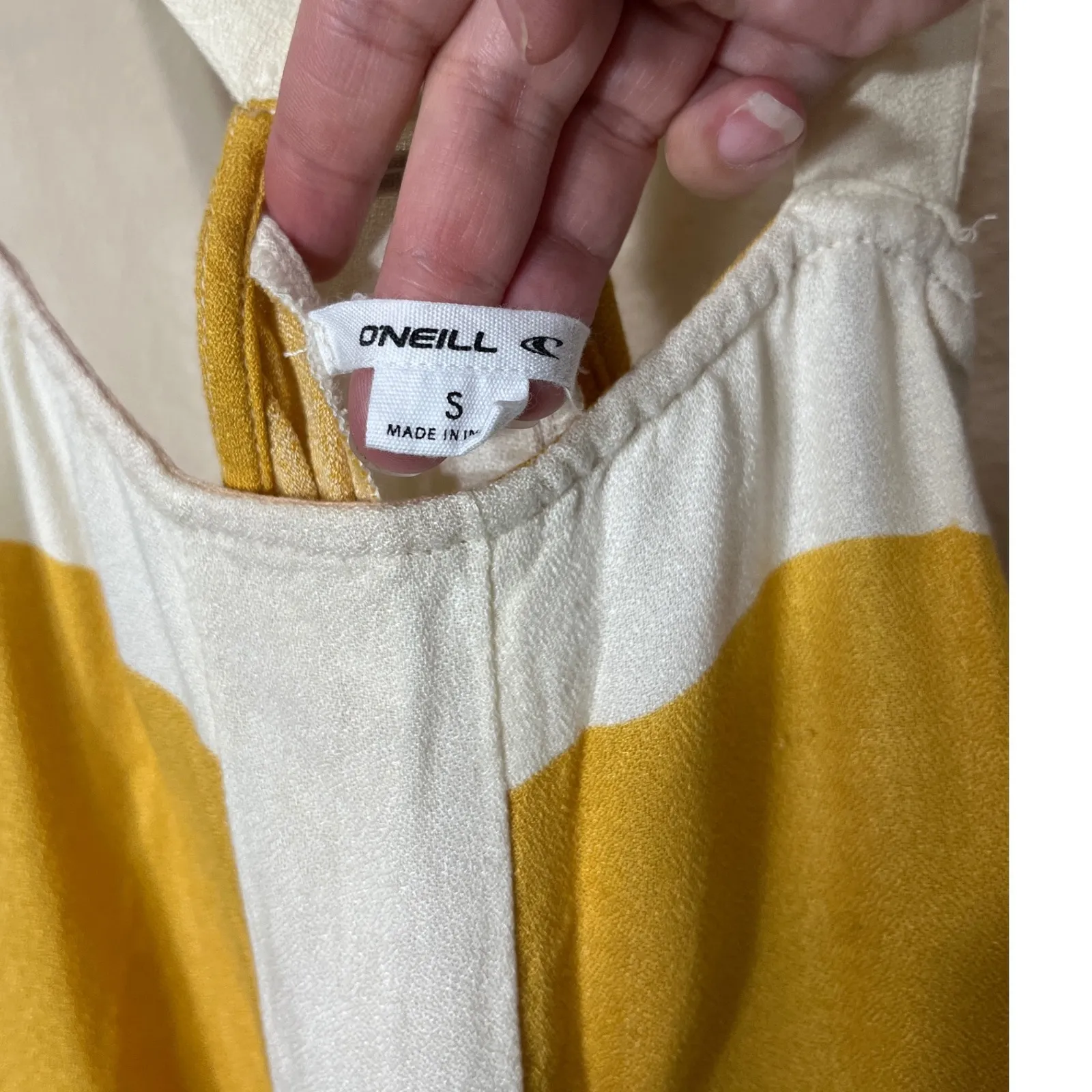 O'Neill Womens Size S Sleeveless Maxi Dress‎ Pink Orange Yellow Multicolor - Image 5