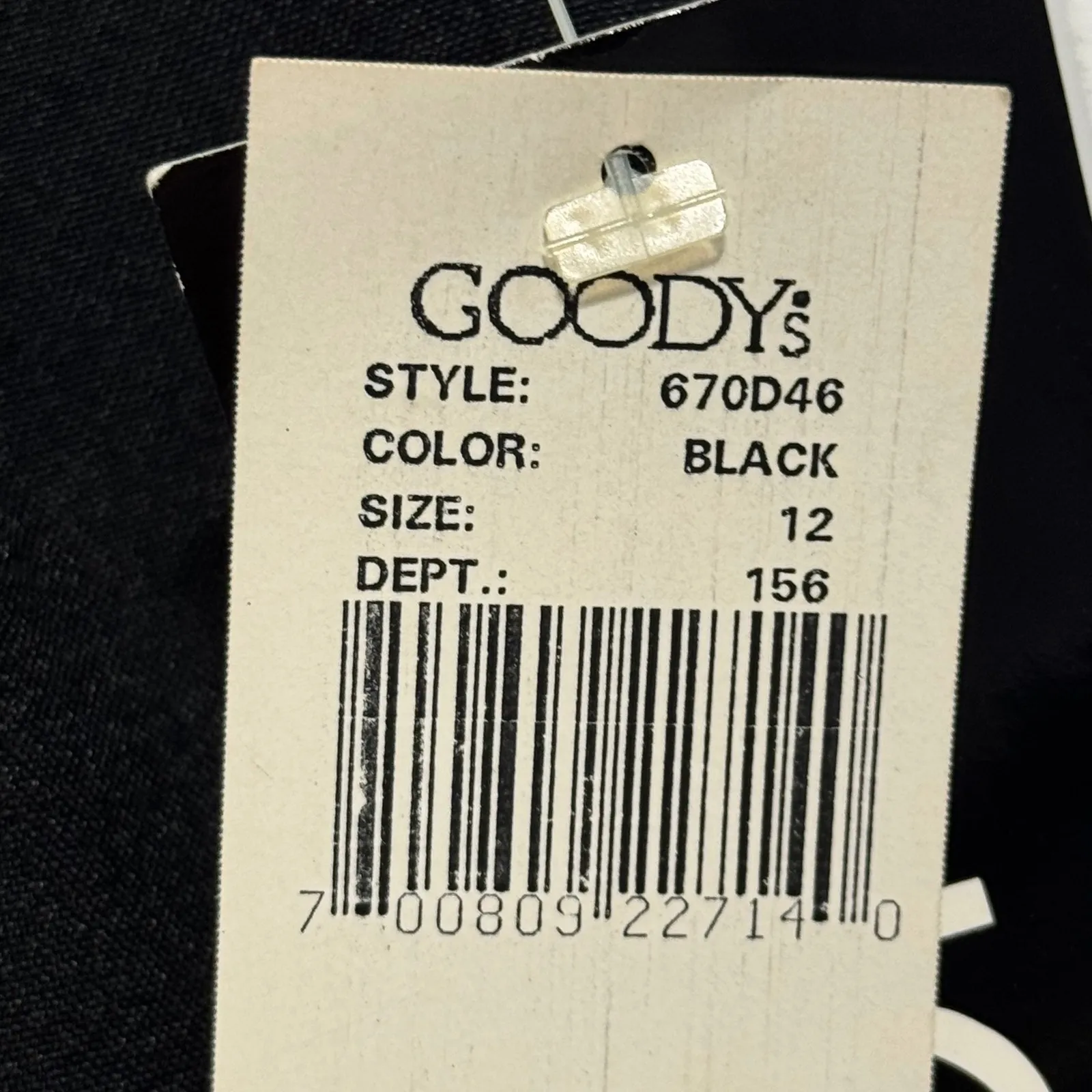 Briggs Black Midi Pencil Skirt Office Siren 12 NWT Back Vent Corporate Goth - Image 6