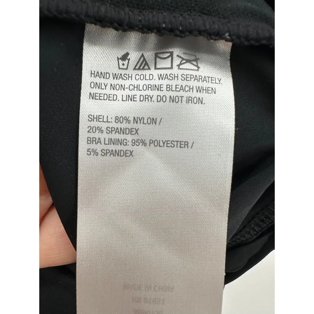 Susan Graver Womens Black Tankini Size 18W V Neck Gold Hardware Beach Swim Vaca - Image 6