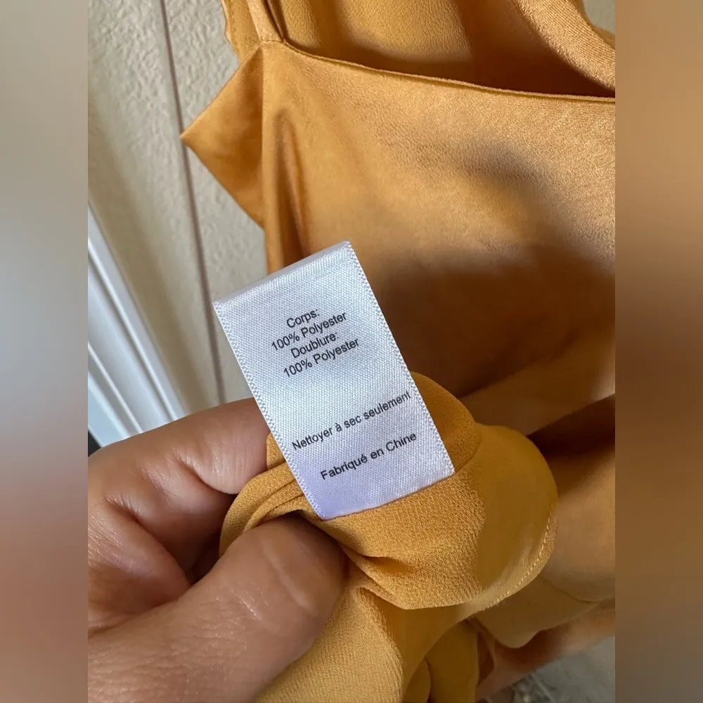 Astr Golden V-Neck Dress - Image 4