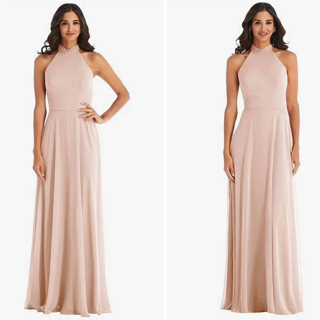 After Six High Neck Halter Backless Maxi Dress Size 8‎ - Image 4