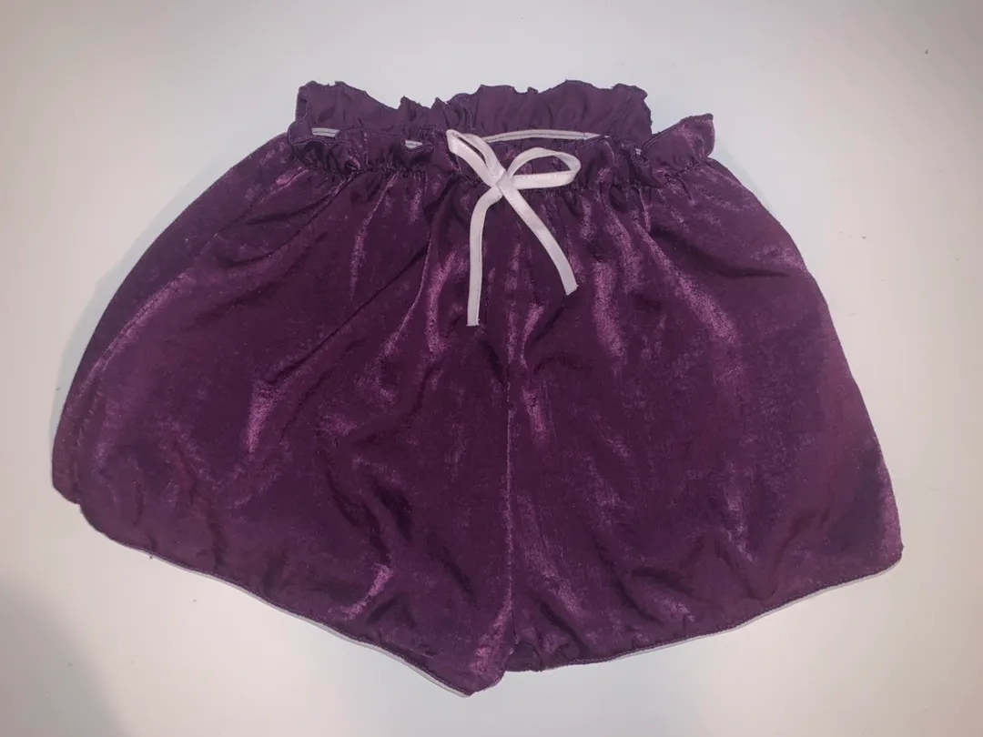 7 Piece Satin Pajama Set Purple Size L - Image 4