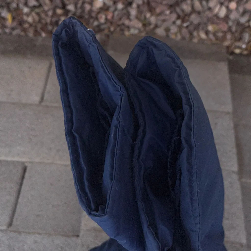 Vintage Rainbow West Blue ski, babe snowsuit Overalls Juniors 9 Size 8 - Image 7