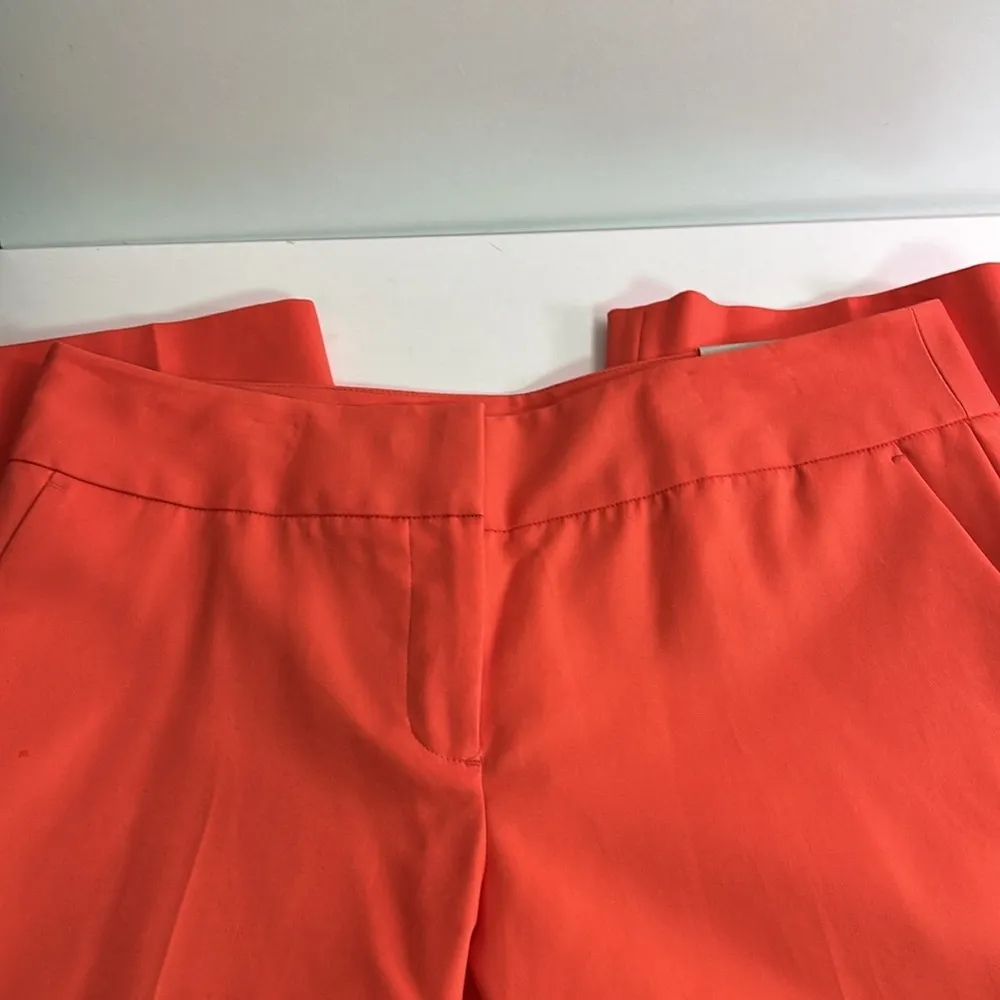 Women’s Laura Ashley Bright Coral Crop Pants size 12‎ - Image 5