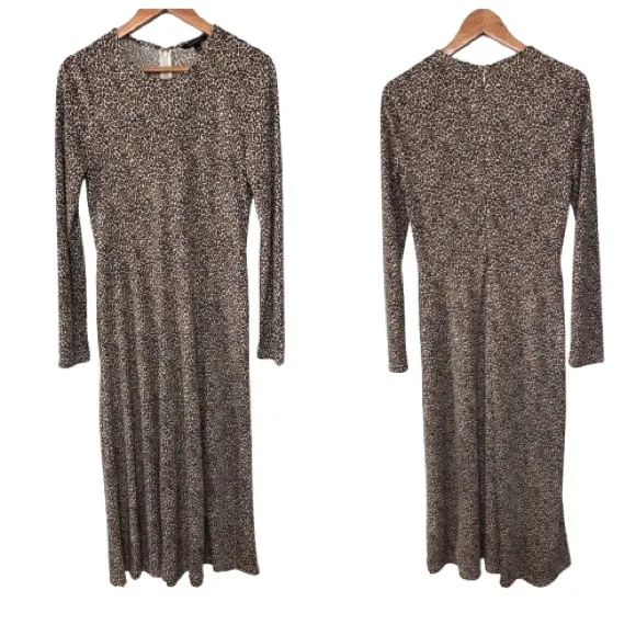 Banana Republic Drop Waist Jersey Knit Long Sleeve Dress Size M - Image 3
