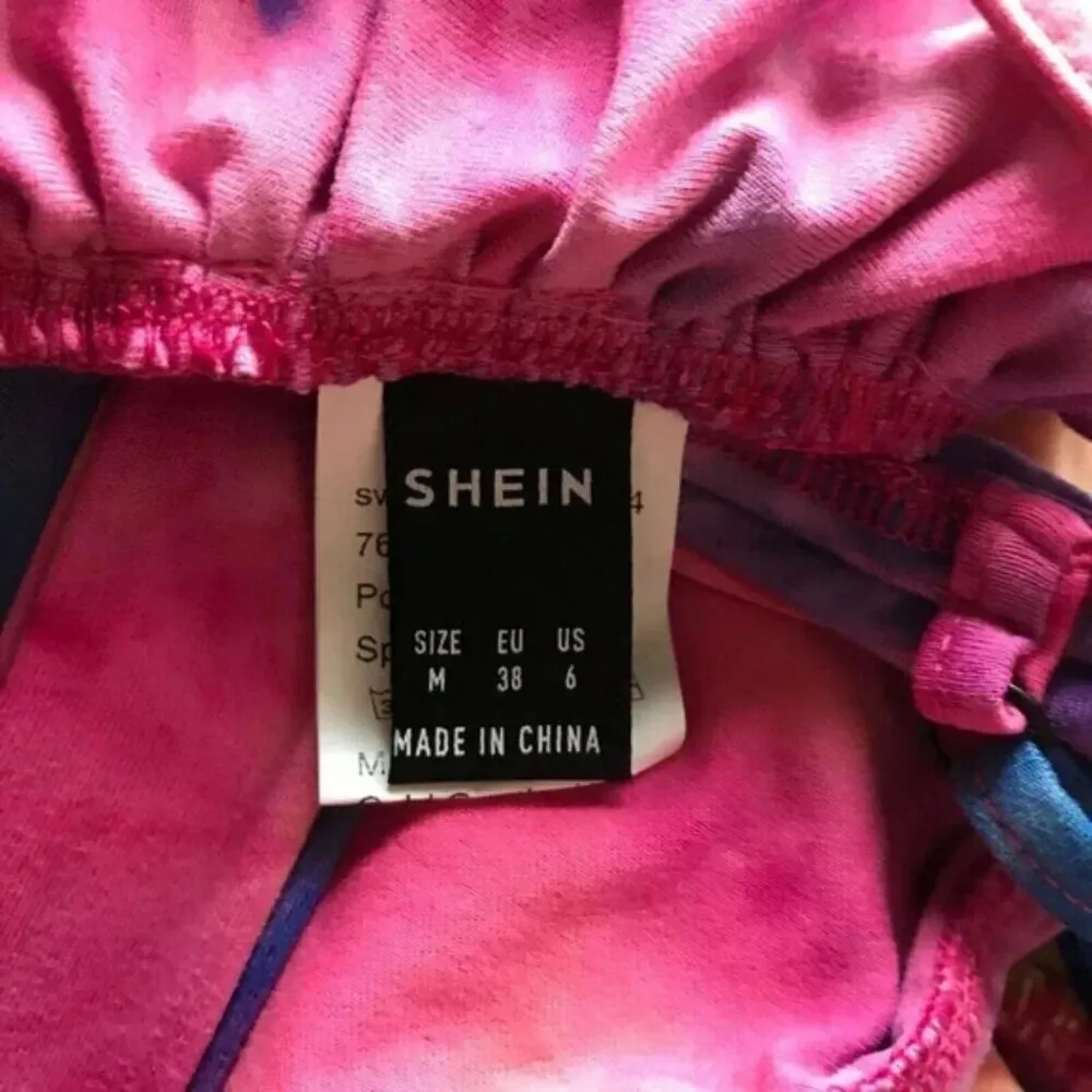 Tie Dye Padded Wrap Around Bikini Top Size 6 Medium - Image 6