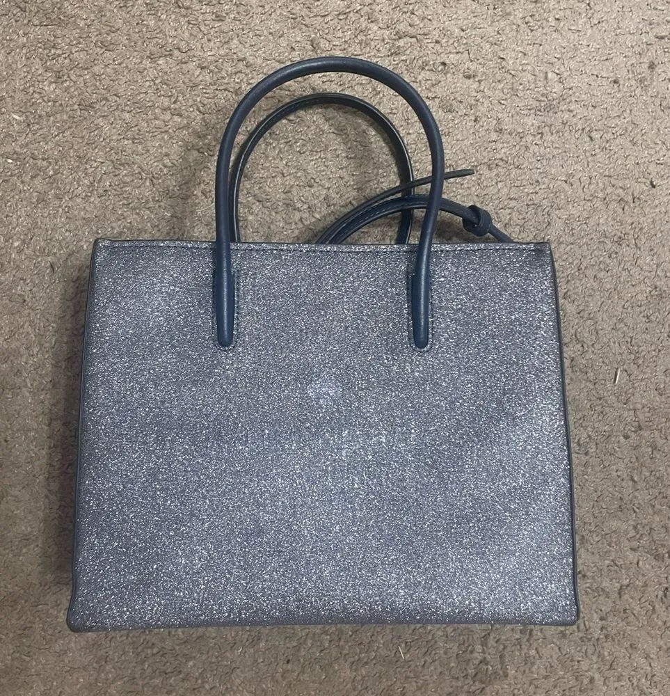 Kate Spade New York Trista Glitter Shopper Tote Crossbody Bag - Image 4