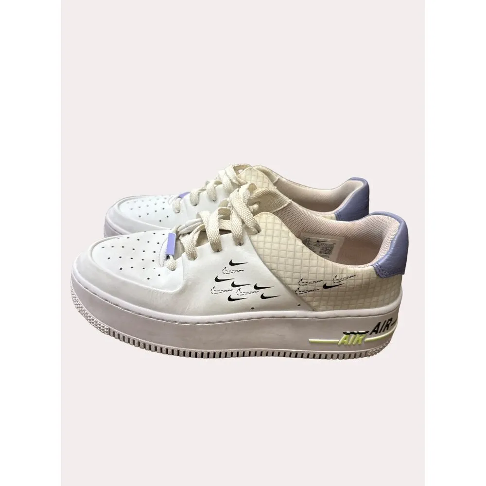 Nike CU4770-100 women’s AF1 Sage Easter white sneakers shoes size 8.5 SKU 6182 - Image 3