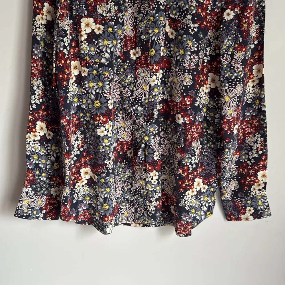 NEW Adriano Goldschmied Sutton Silk Shirt Medium - Image 5