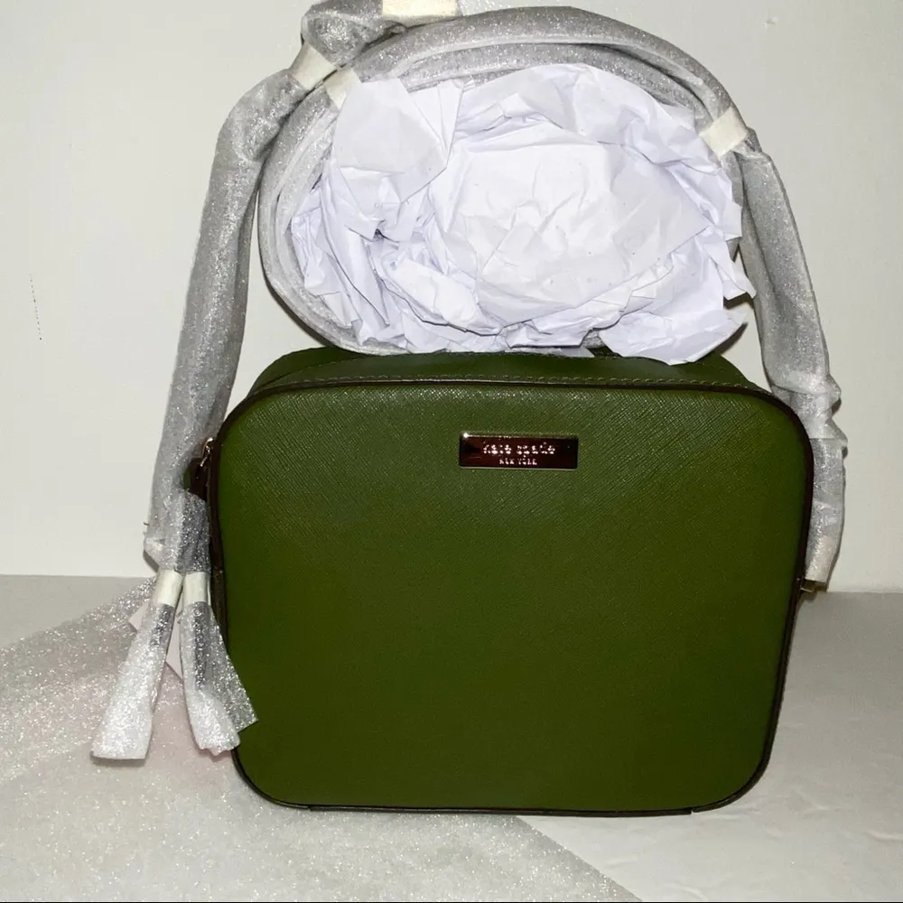 Kate Spade Genuine Leather Cammie Newbury Lane Crossbody Sapling (Dark green) - Image 15