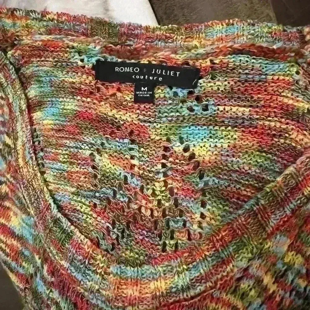 Romeo and Juliet Couture Colorful Boho Fringe Tank - Image 9