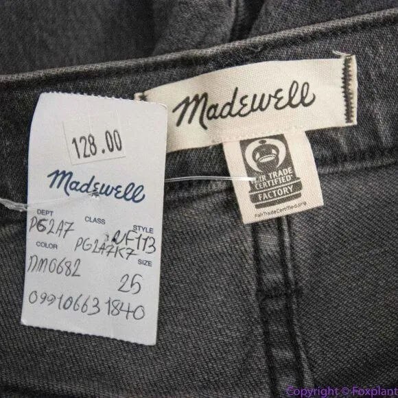NEW Madewell The Perfect Vintage Straight Jean‎ in lunar wash, 25 - Image 12