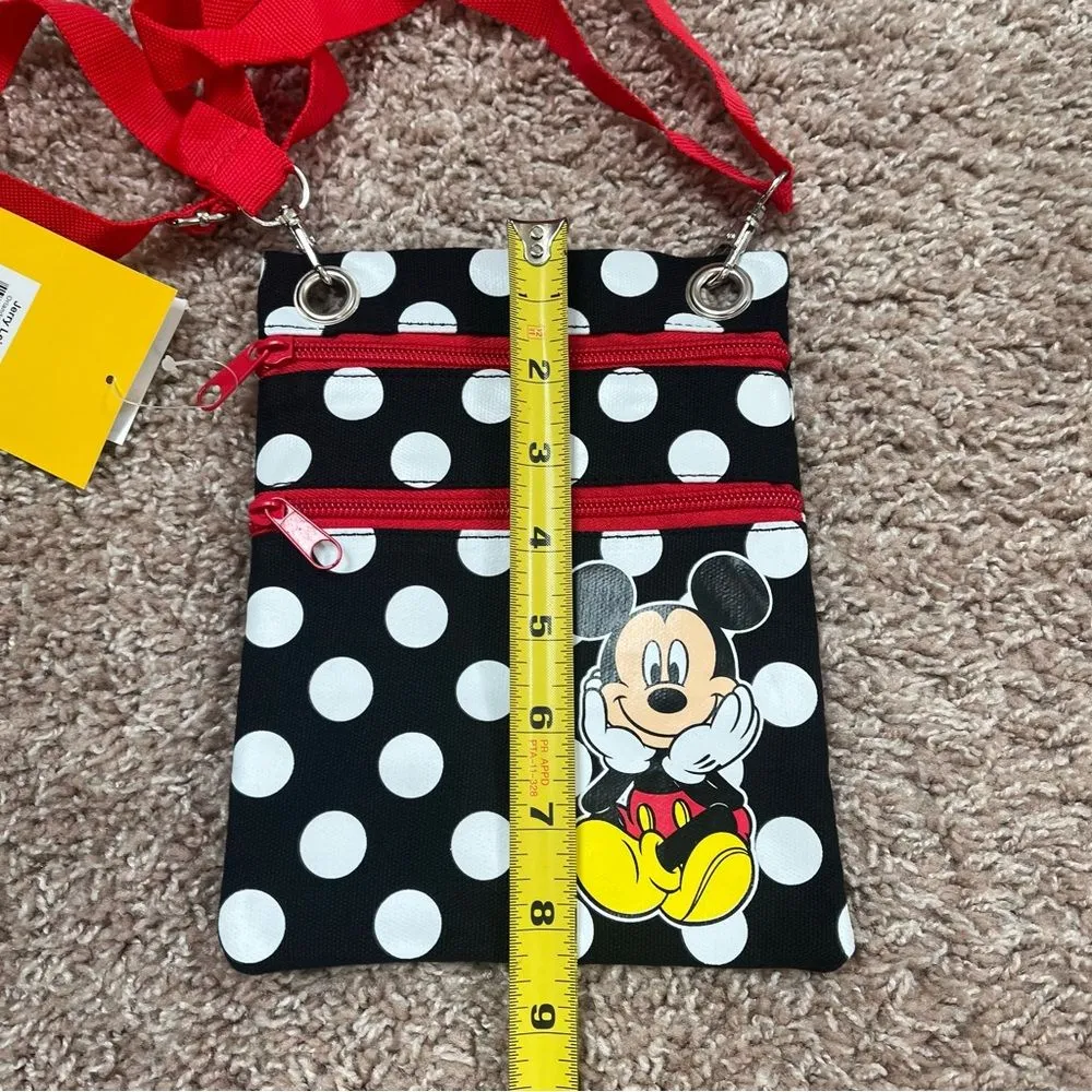 Disney Jerry Leigh Mickey Mouse Passport Bag Black - Image 8