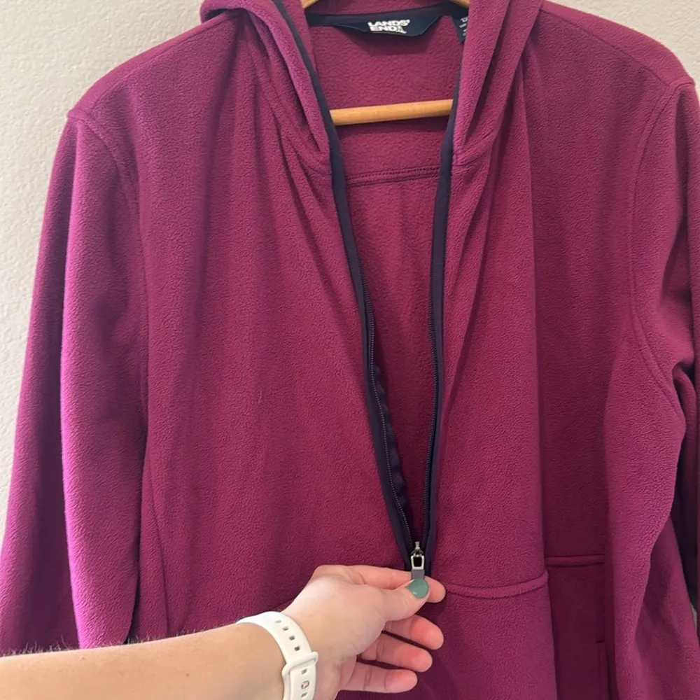 Lands End Women’s Fleece Half Zip Jacket | Size 1X - Image 6