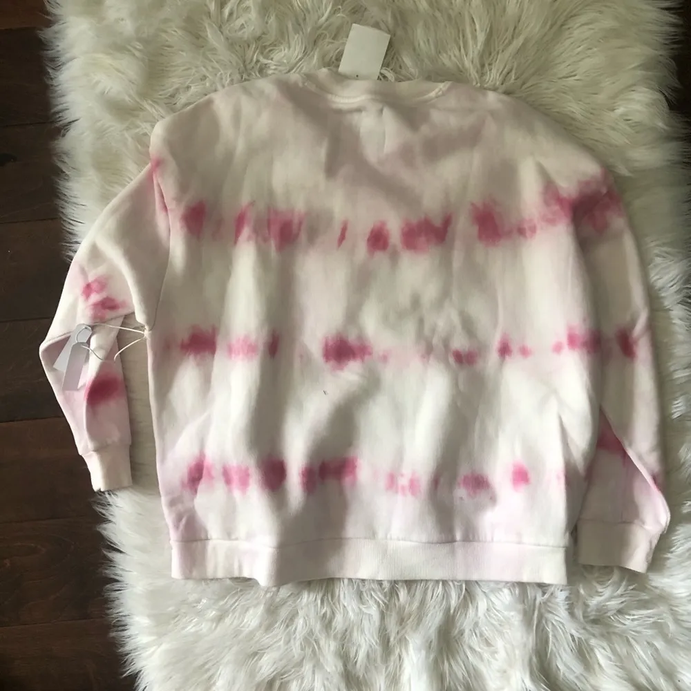 NWT vanilla star pink tie dye crewneck sweater - Image 2