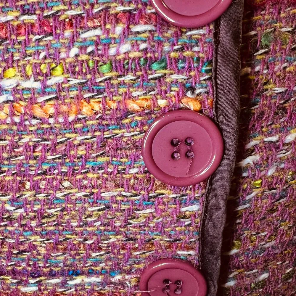 Betsey Johnson Women's Vintage Wool Blend Tweed Skirt Size 2 - Image 4