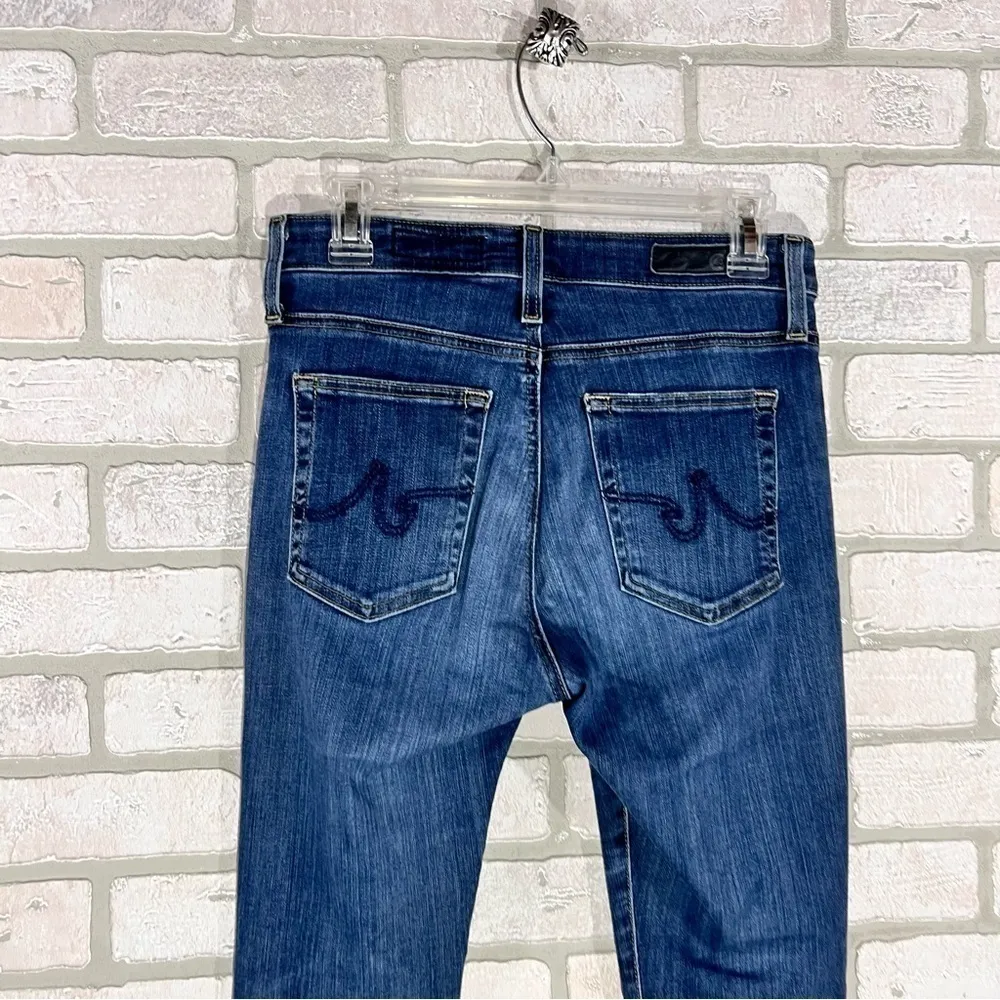 Ag The Farrah High Rise Skinny Ankle Raw Hem Side Split Jeans Size 26 - Image 10