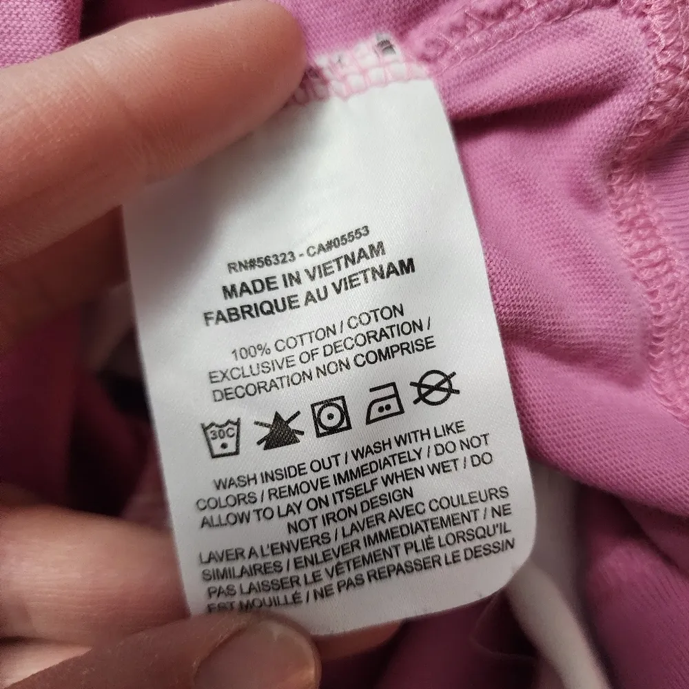 Nike Flamingo Pink Varsity Long Sleeve Cotton Long Sleeve Tee Size Medium - Image 8