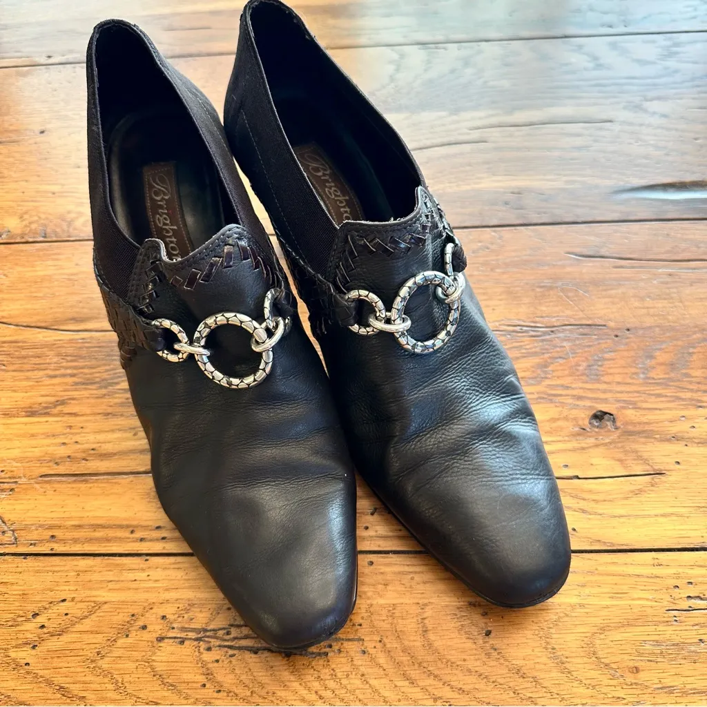 Brighton Rizzo Chocolate Brown Ankle Boots Size 8 - Image 2