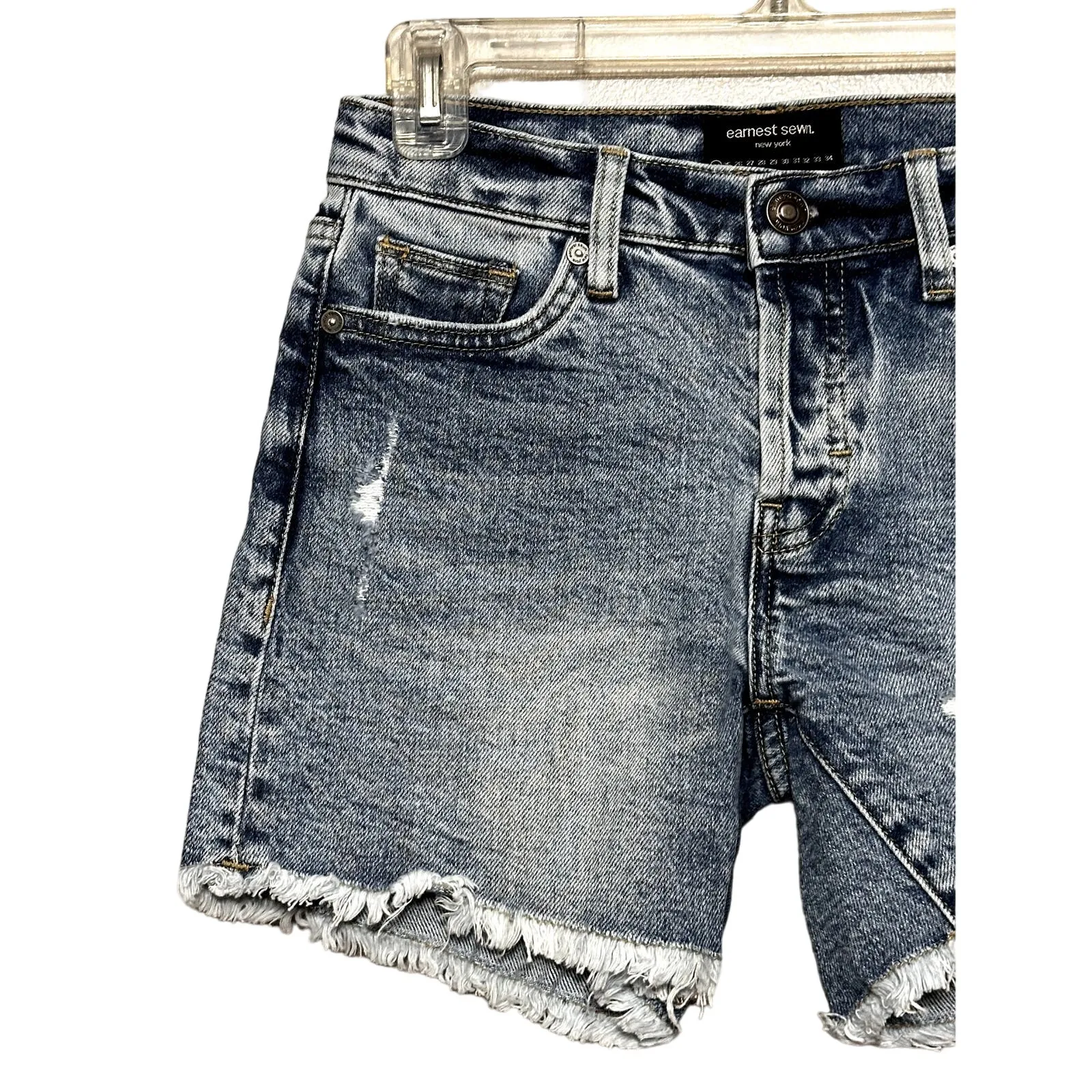 Earnest Sewn Denim Shorts Cut - Image 2