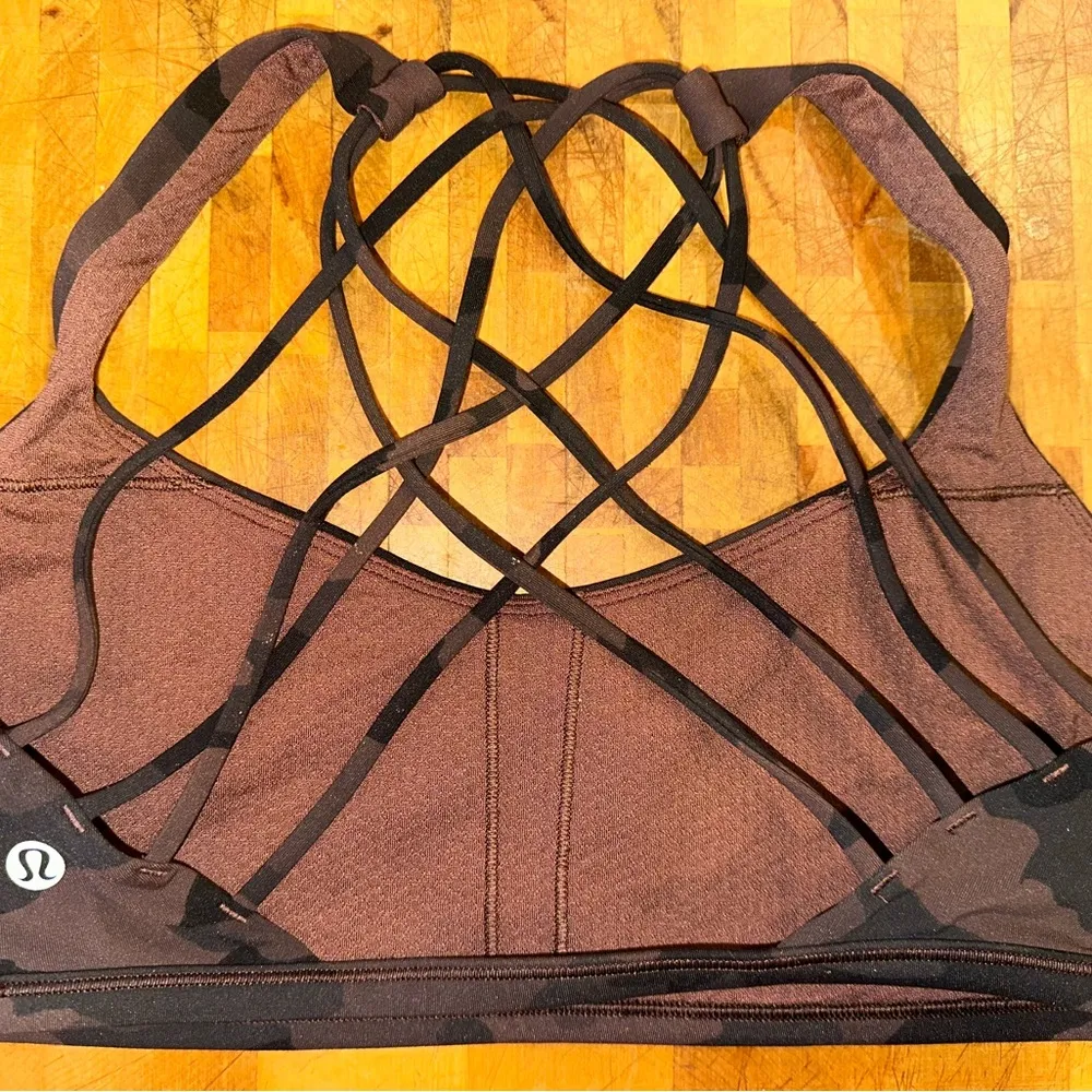 Lululemon Camo Strappy Sports Bra - Image 2