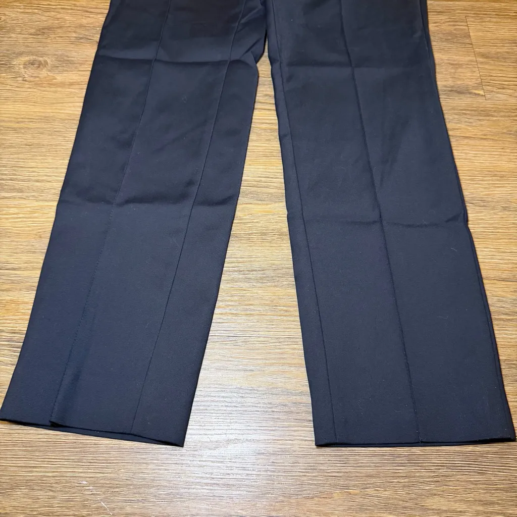 Akris Punto Franca Black Straight Leg Trousers Pants Size 6 NWT Tailored - Image 2