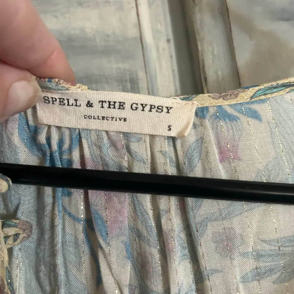 Spell Multicolor Floral Maxi Dress Blue - Image 3