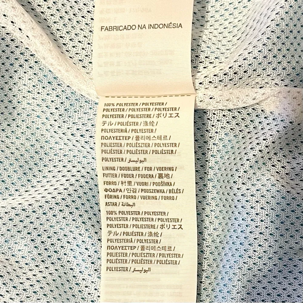 ABERCROMBIE & FITCH Womens Turquoise Blue Zip Up Hooded Windbreaker Jacket Large - Image 10