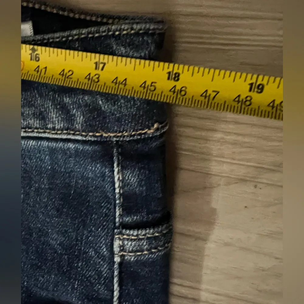 Blue Straight Leg Jeans with Classic Indigo Wash Size undefined - Image 6