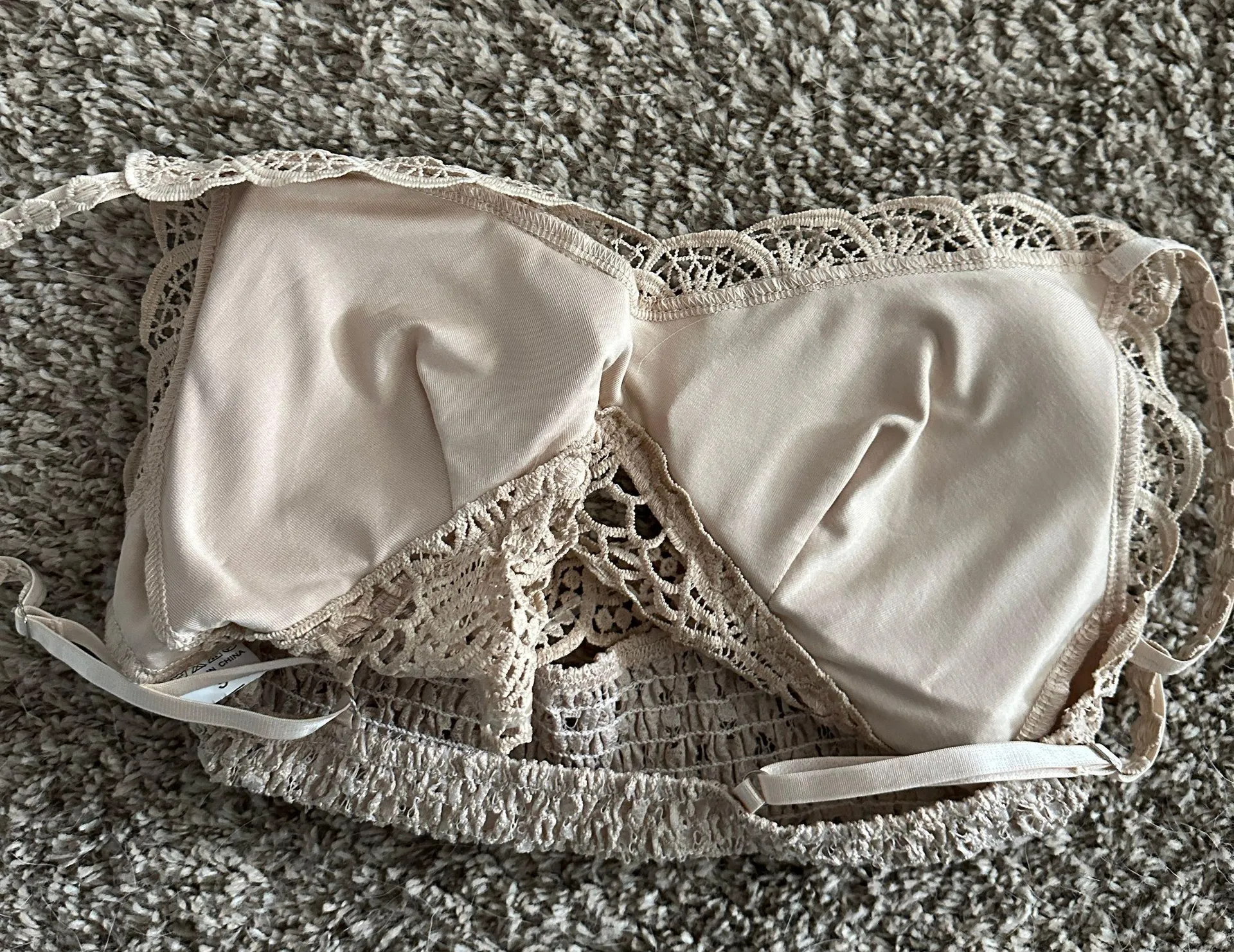 Lace Bralette Tan - Image 3