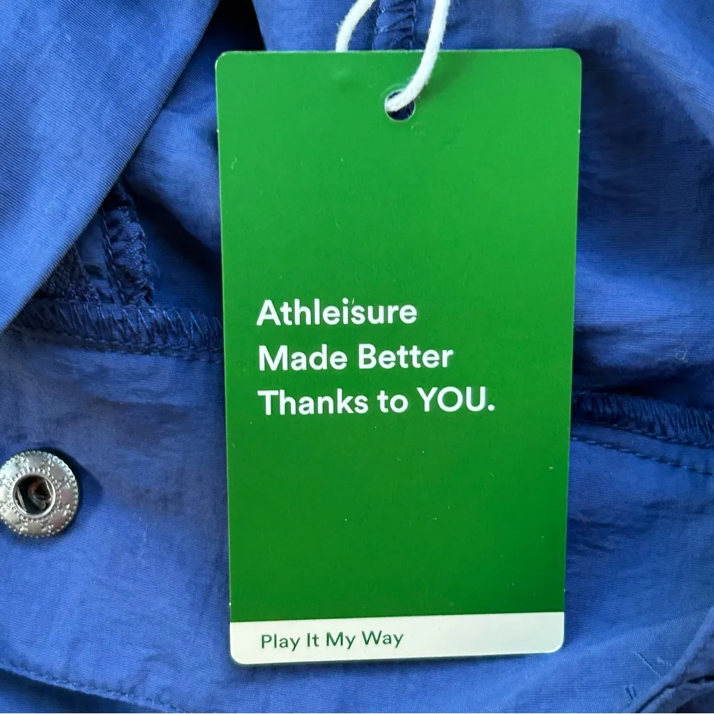 Halara Blue High Rise Wide Leg Cargo Pants 100% Nylon Full Length NWT - Medium - Image 11