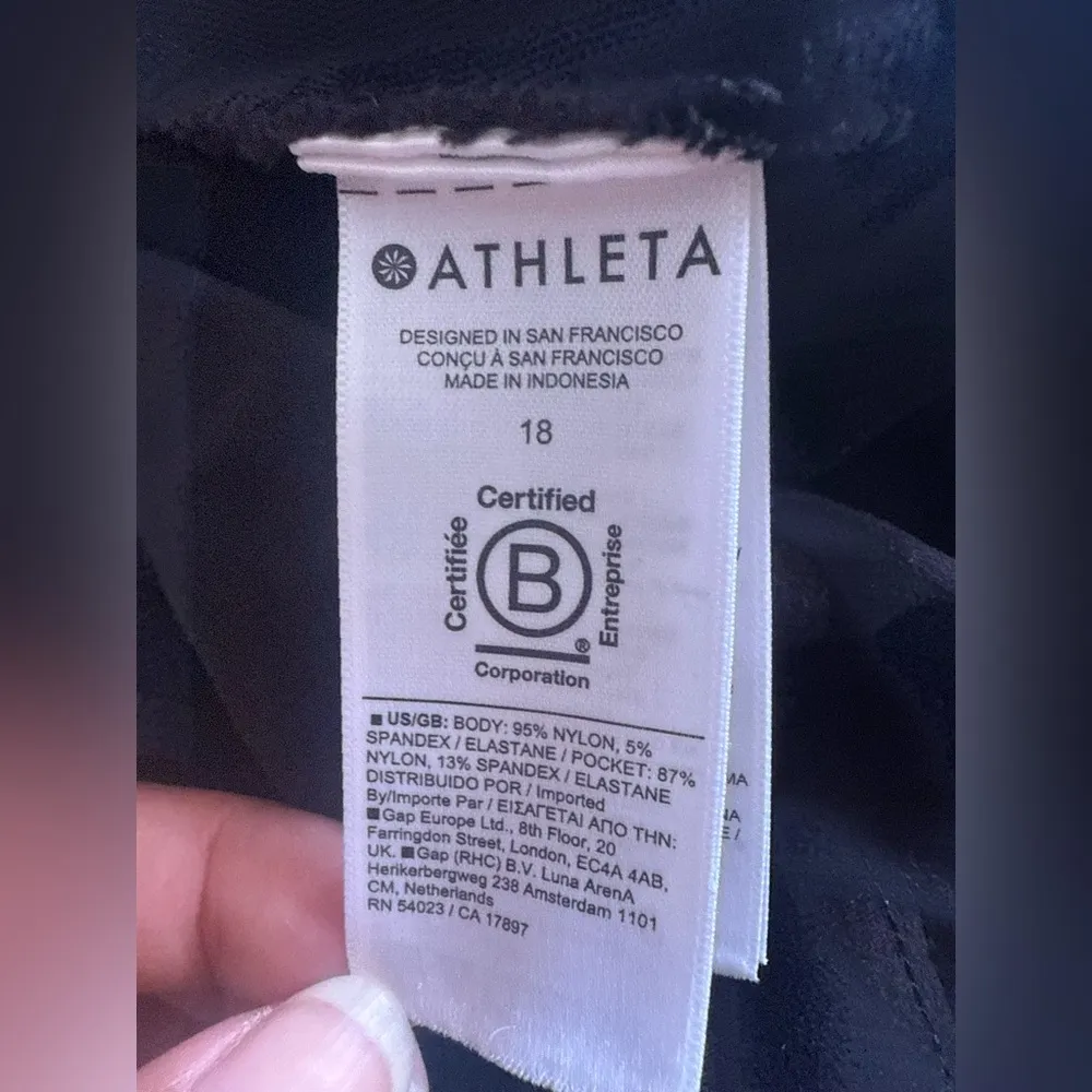 Athleta Trekkie North Jogger Women’s Sz 18Mountain Hiking Trail Pants Black - Image 4