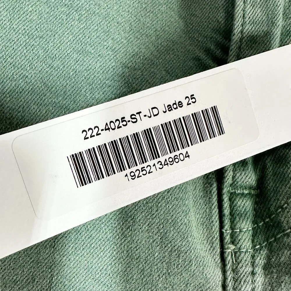 JONATHAN SIMKHAI STANDARD River High Rise Straight Size 25 Jade - Image 4