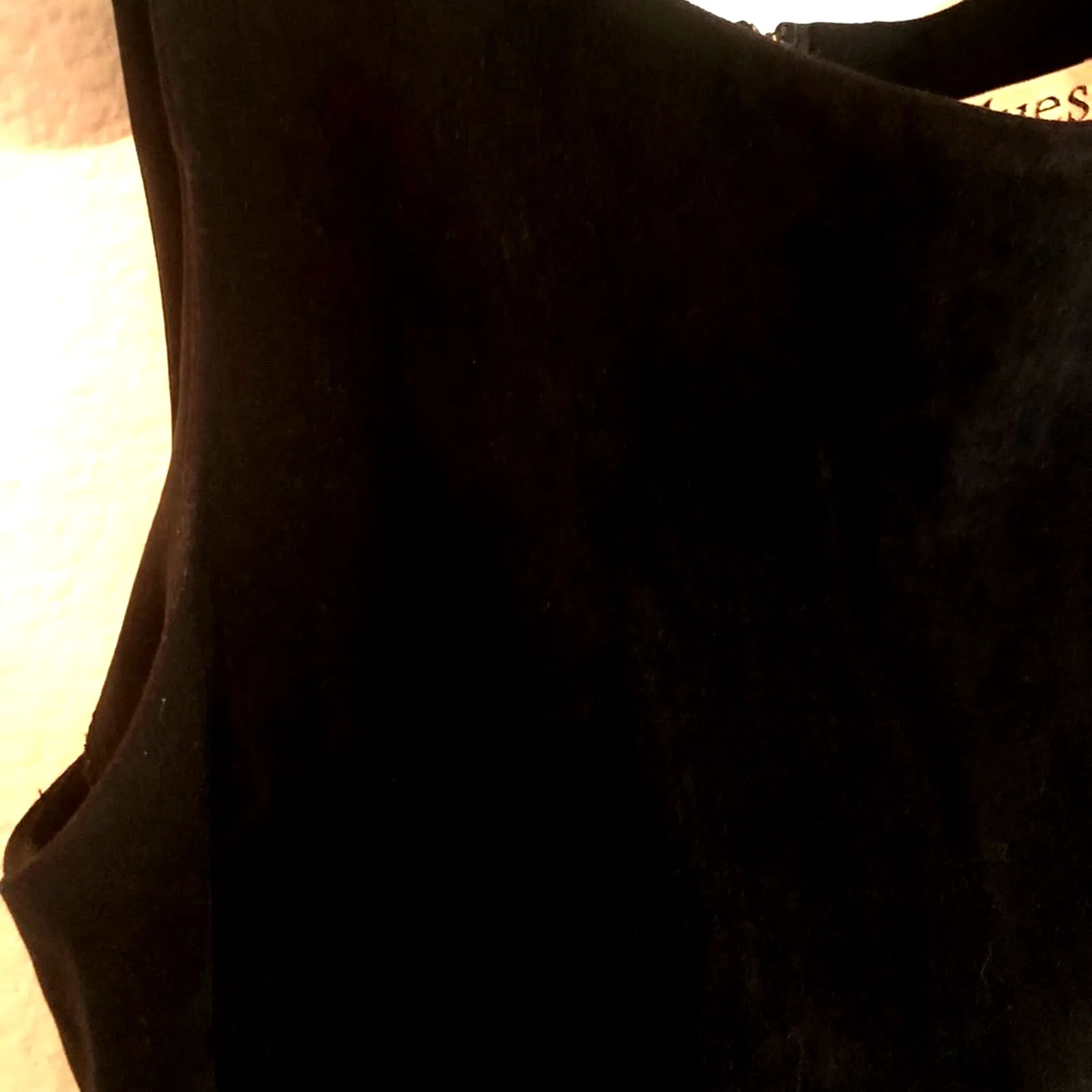 Nordstrom Clues 80s Scalloped Hem Cocktail Black dress size 6 - Image 7