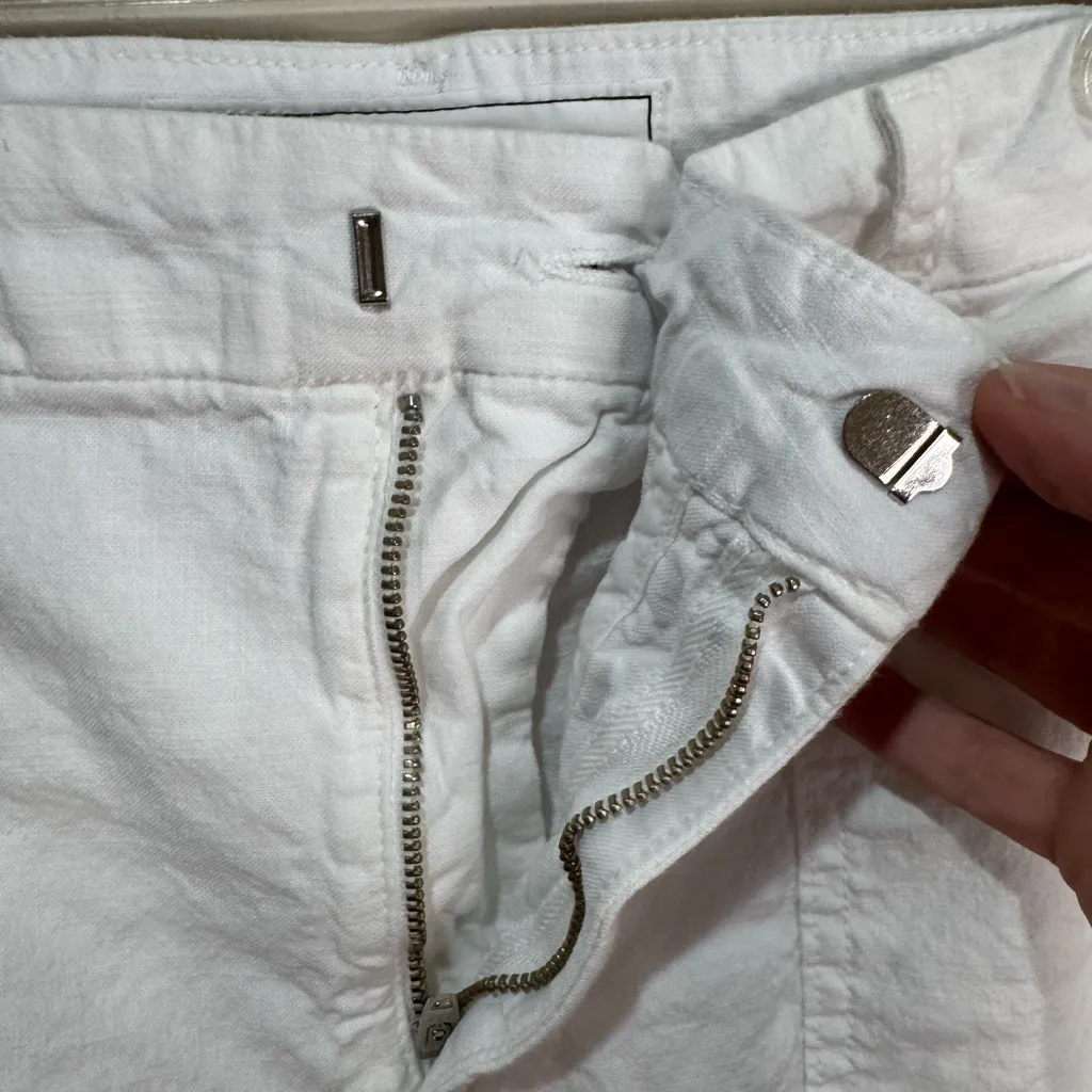 Frank & Eileen Jameson Utility Joggers Cropped Pants‎ White Size 10 - Image 7