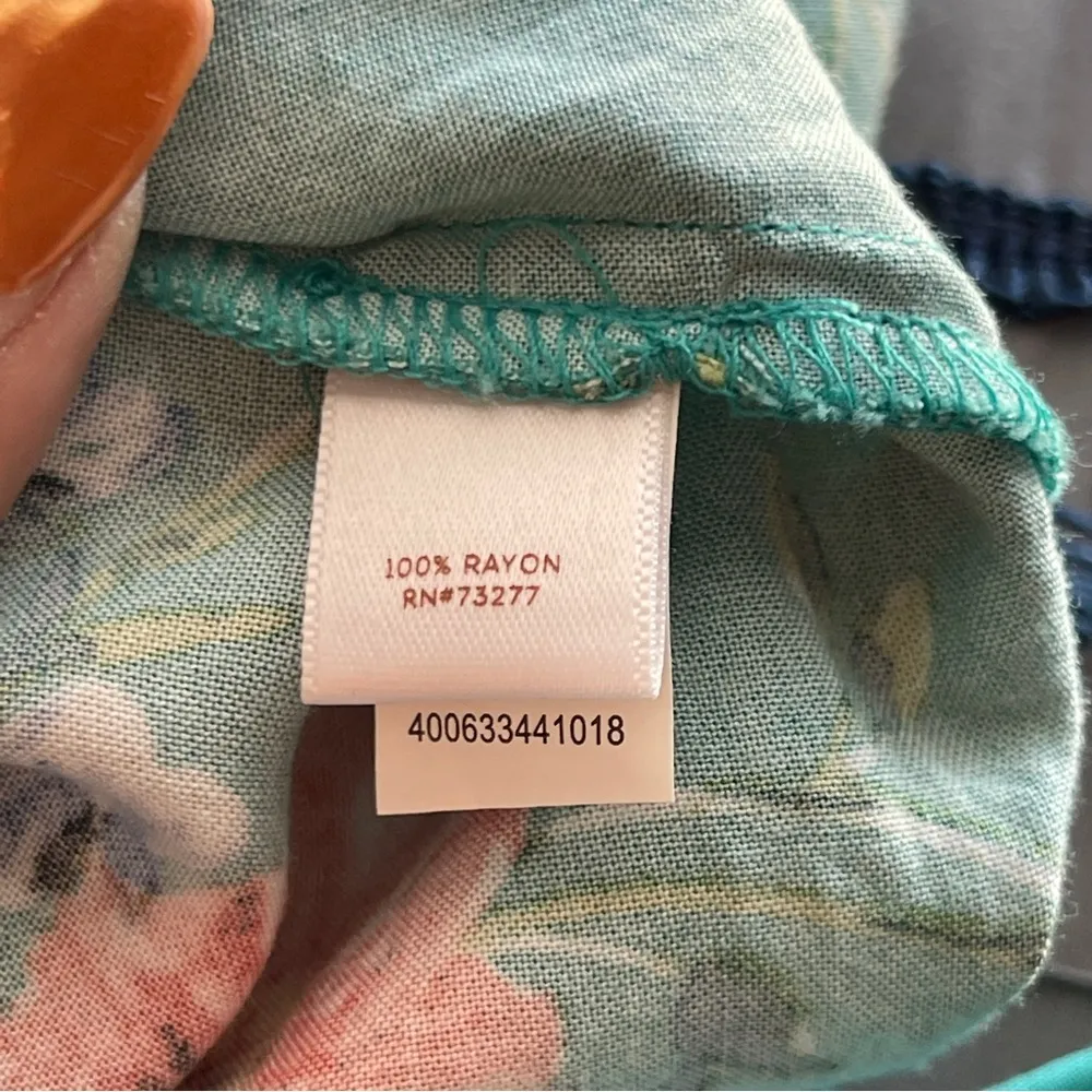 LAUREN CONRAD | Green Floral Blouse Sz L - Image 58