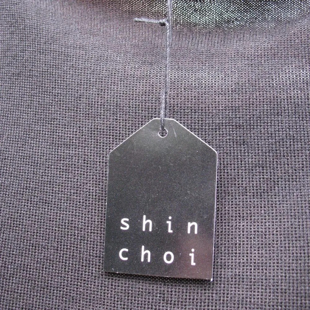 NWT Shin Choi Black Wool Silk Pullover Sweater Black - Image 8