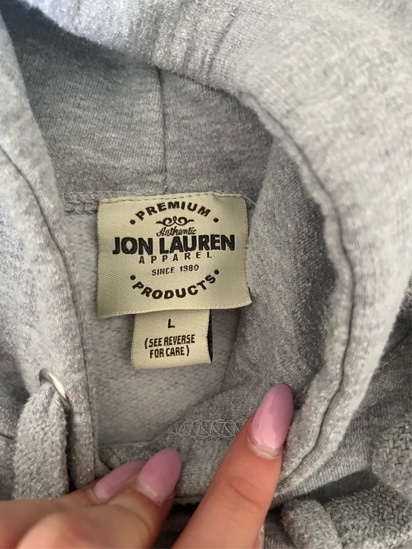 hampton beach hoodie Gray Size L - Image 2