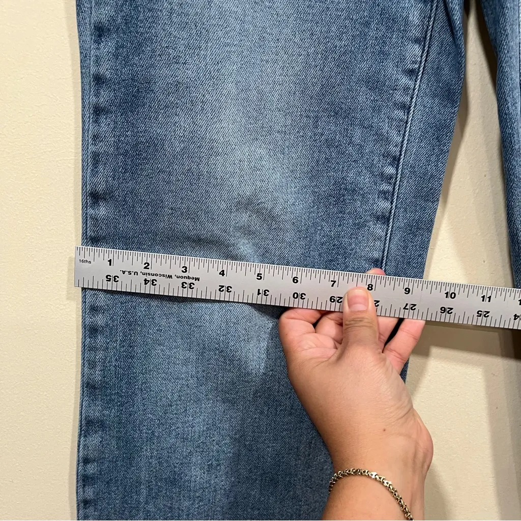 EUC Judy Blue Retro Wide Fit size 9/29 high waisted denim jeans - Image 5