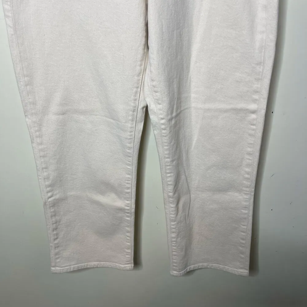 Hugo Boss women Jeans Off White Denim Modern Straight 1.1 Social High Rise 29 - Image 6