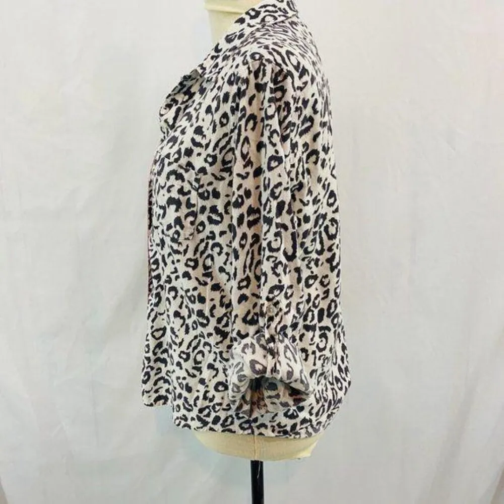 Victoria’s Secret Leopard Pajama Sleep Shirt Womens Small - Image 3