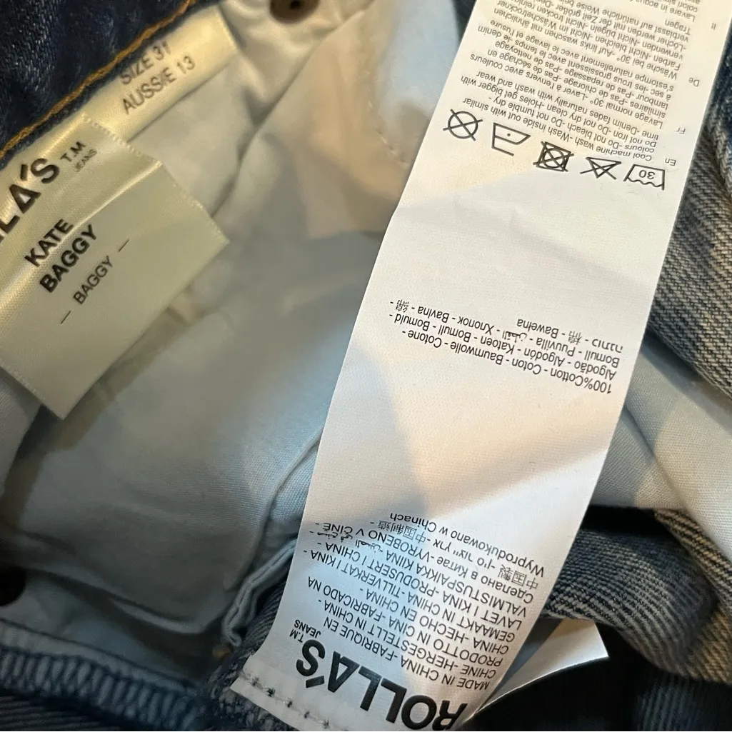 New! ROLLA’S Kate Baggy 90s Blue Jeans Revolve, Anthropologie map 168 31 - Image 8